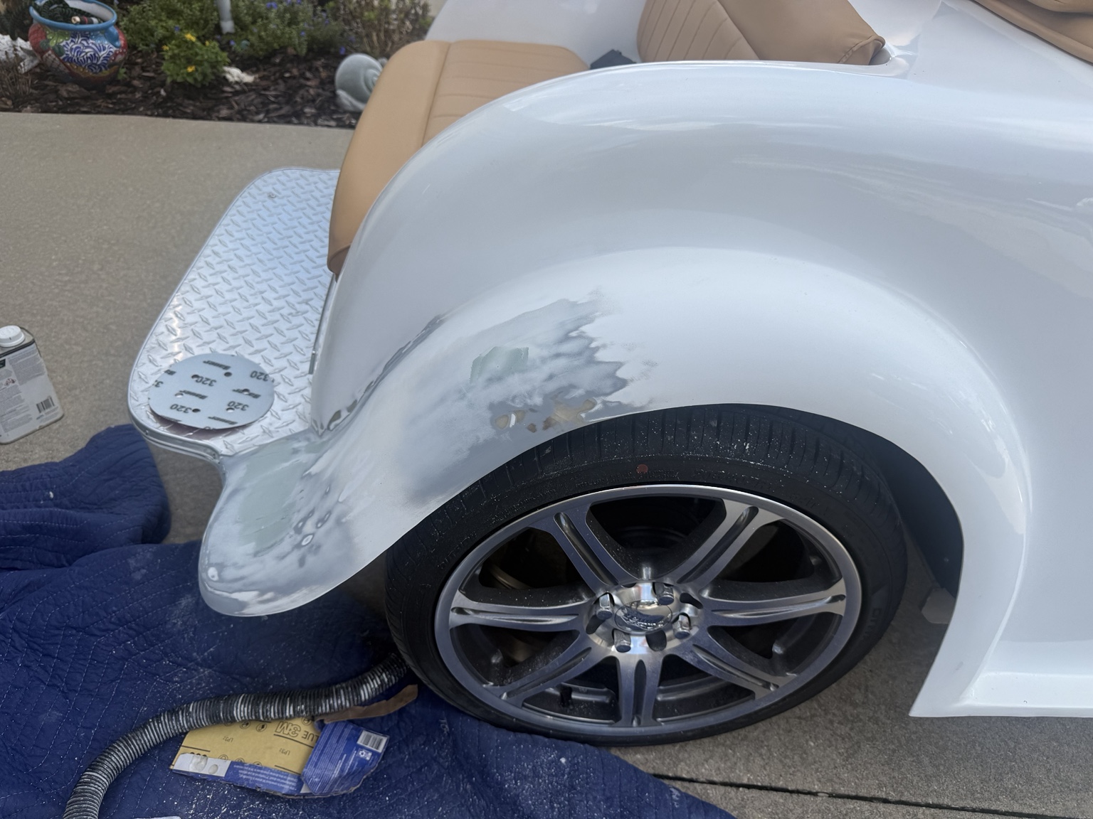 Marine repair preparation and sanding